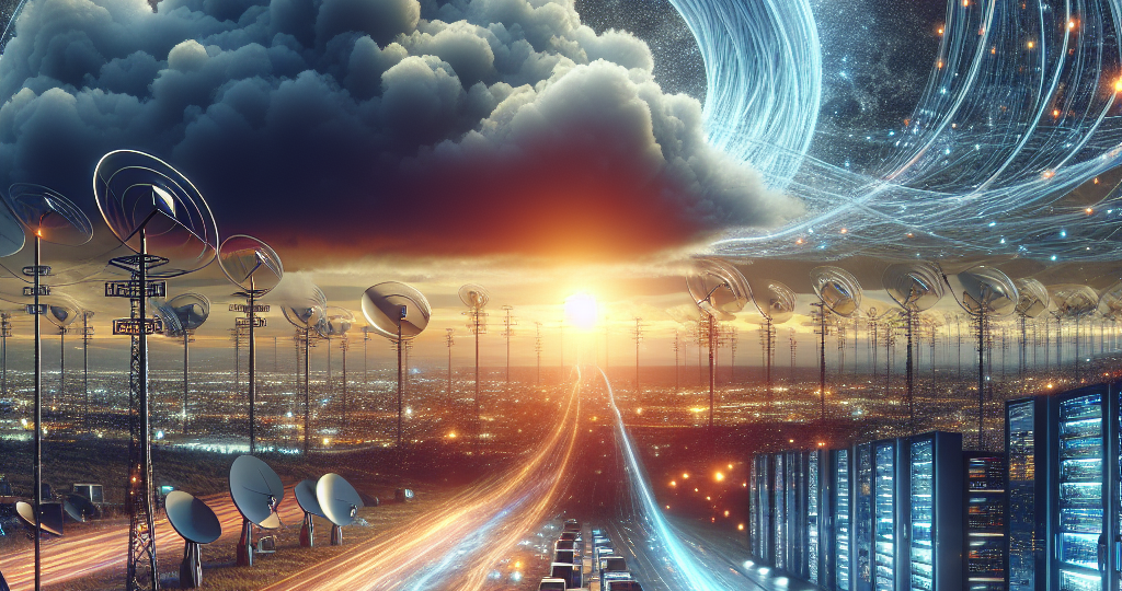 A photograph that is related to the title of the article and would work as a featured image. Title – Exploring the Future: What Are the Latest Innovations in Internet Infrastructure?