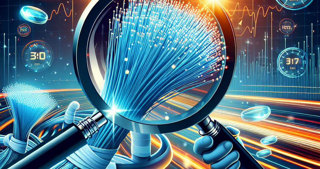 A photograph that is related to the title of the article and would work as a featured image. Title – Unveiling the Mysteries of Fiber Optic Internet Speeds: How Fast Can It Really Go?